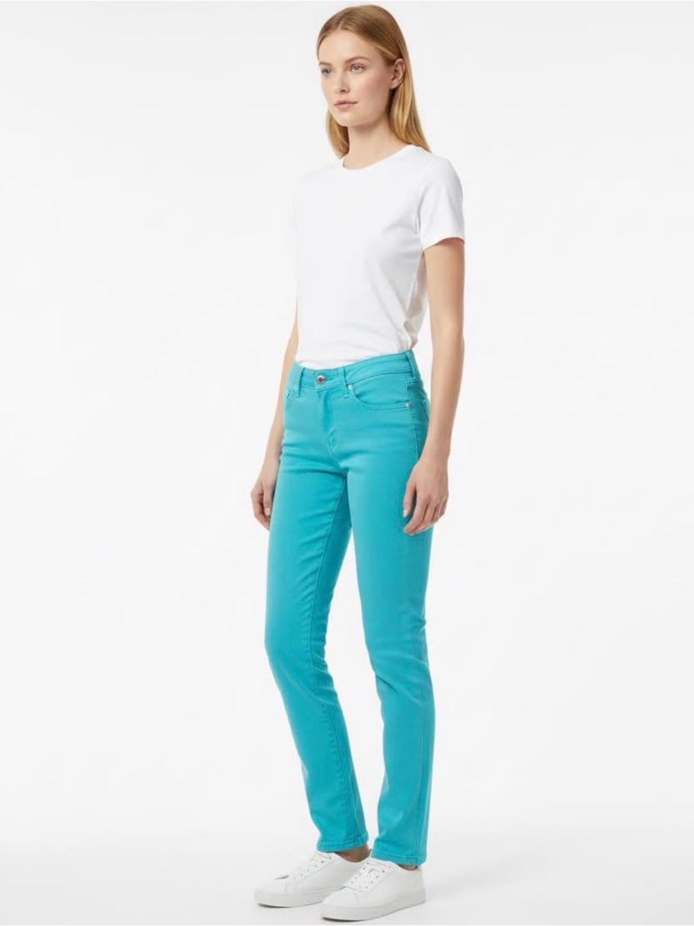 Calvin Klein Slim Skinny Jeans in Turquoise